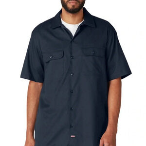 Dickies Men's FLEX Short Sleeve Work Shirt with Temp Control Cooling